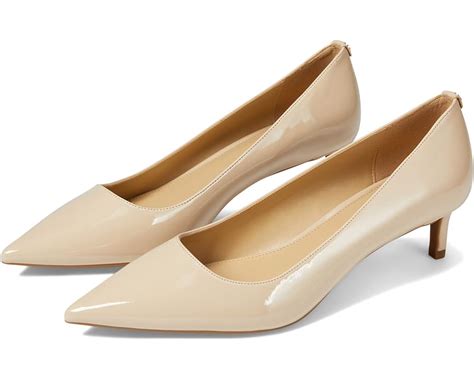 michael kors kitten pumps thick heels|michael kors open toe pumps.